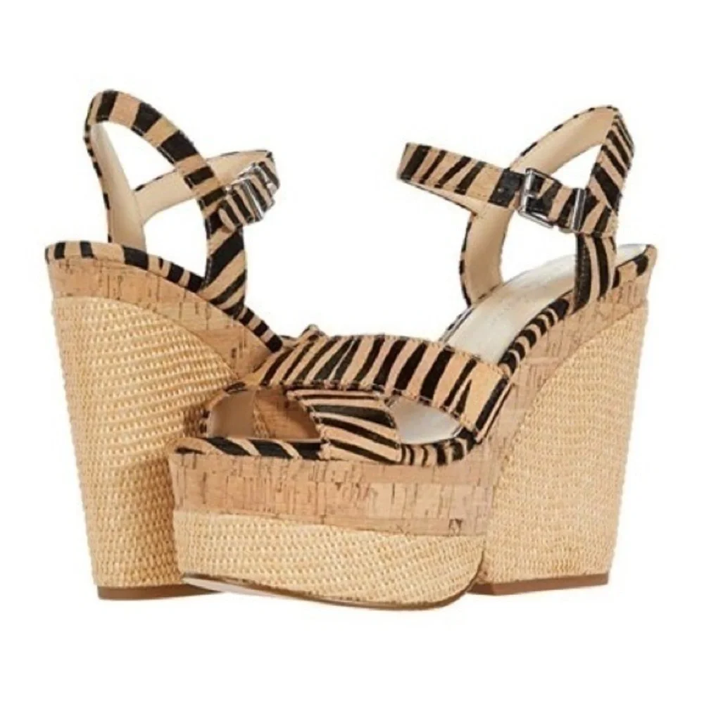 Jessica Simpson Jirie Zebra Print Platform